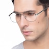 Chronicles Blue MetalEyeglass Frames for Men from EyeBuyDirect