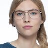Chronicles Blue MetalEyeglass Frames for Women from EyeBuyDirect