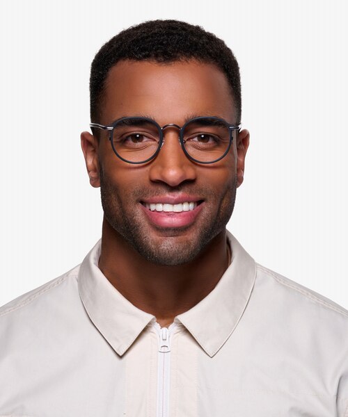 Carnival Matte Black Acetate-metalMontures de lunettes de vue pour Hommes d'EyeBuyDirect