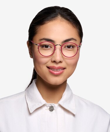 Matte Red Carnival -  Vintage Acetate Eyeglasses