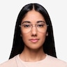 Tasker Argenté MétalMontures de lunettes de vue pour Femmes d'EyeBuyDirect