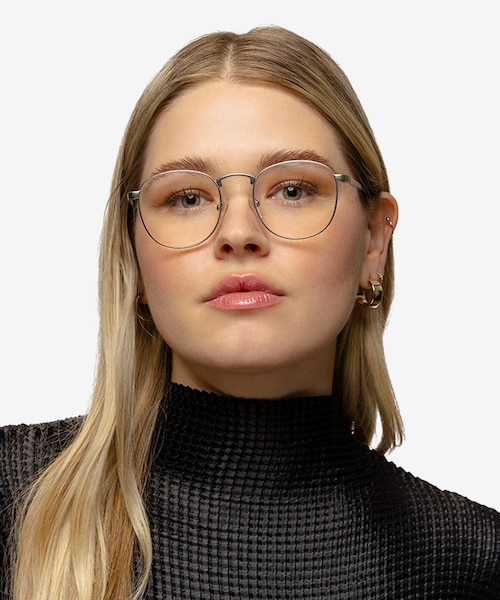St Michel Silver MetalEyeglass Frames for Women from EyeBuyDirect