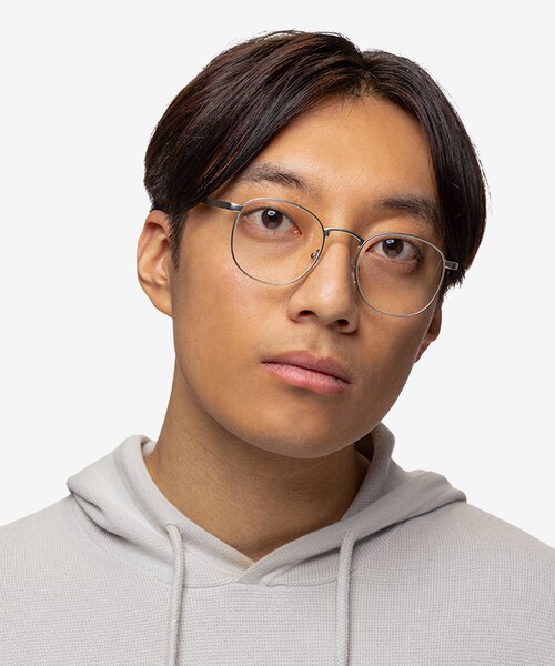 St Michel Argenté MétalMontures de lunettes de vue pour Hommes d'EyeBuyDirect