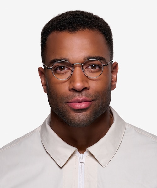 Cupertino Silver MetalEyeglass Frames for Men from EyeBuyDirect