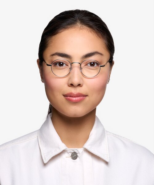 Cupertino Silver MetalEyeglass Frames for Women from EyeBuyDirect