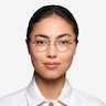 Cupertino Silver MetalEyeglass Frames for Women from EyeBuyDirect
