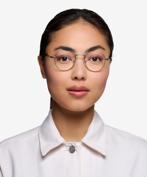 Cupertino Argenté MétalMontures de lunettes de vue pour Femmes d'EyeBuyDirect