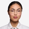 Cupertino Argenté MétalMontures de lunettes de vue pour Femmes d'EyeBuyDirect
