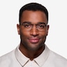 Cupertino Noir MétalMontures de lunettes de vue pour Hommes d'EyeBuyDirect