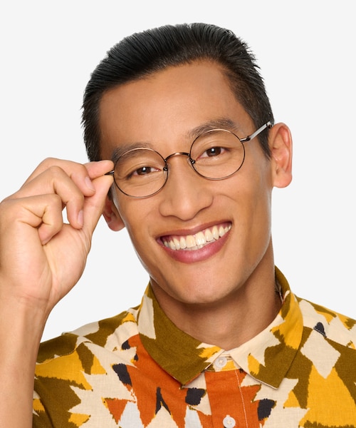 Socrates Brown Tortoise MetalEyeglass Frames for Men from EyeBuyDirect