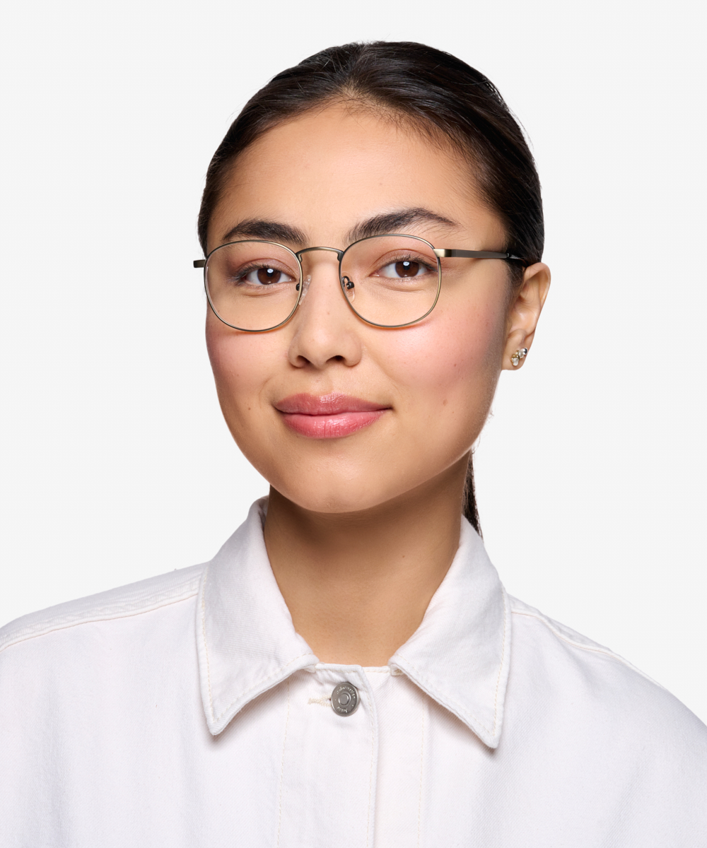 St Michel Round Bronze Full Rim Eyeglasses Eyebuydirect