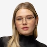 St Michel Black MetalEyeglass Frames for Women from EyeBuyDirect