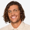 St Michel Golden MetalEyeglass Frames for Men from EyeBuyDirect