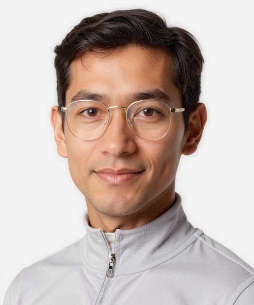 St Michel Golden MetalEyeglass Frames for Men from EyeBuyDirect