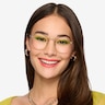 St Michel Golden MetalEyeglass Frames for Women from EyeBuyDirect