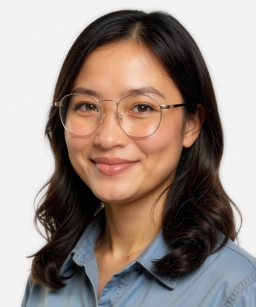 St Michel Golden MetalEyeglass Frames for Women from EyeBuyDirect