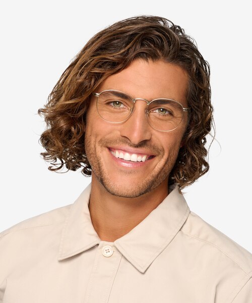 St Michel Golden MetalEyeglass Frames for Men from EyeBuyDirect