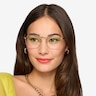 St Michel Golden MetalEyeglass Frames for Women from EyeBuyDirect