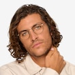 Wistful Coffee MetalEyeglass Frames for Men from EyeBuyDirect