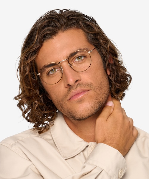 Wistful Coffee MetalEyeglass Frames for Men from EyeBuyDirect