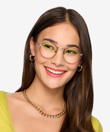 Coffee Wistful -  Lightweight Metal Eyeglasses