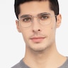 Sonder Silver MetalEyeglass Frames for Men from EyeBuyDirect