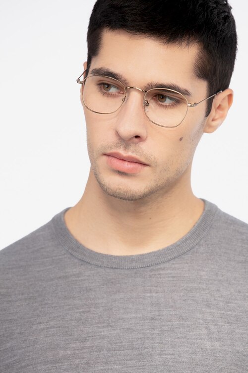 Sonder Bronze MetalEyeglass Frames for Men from EyeBuyDirect