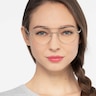 Cassini Argenté MétalMontures de lunettes de vue pour Femmes d'EyeBuyDirect