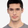 Cassini Golden MetalEyeglass Frames for Men from EyeBuyDirect