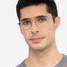 Cassini Brown MetalEyeglass Frames for Men from EyeBuyDirect