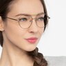 Cassini Brown MetalEyeglass Frames for Women from EyeBuyDirect