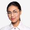 Synapse Brown MetalEyeglass Frames for Women from EyeBuyDirect
