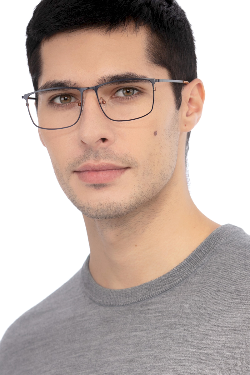 Typha Rectangle Navy Glasses for Men Eyebuydirect Canada