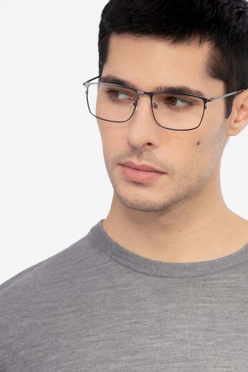 Typha Gunmetal MetalEyeglass Frames for Men from EyeBuyDirect