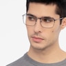 Typha Gunmetal MetalEyeglass Frames for Men from EyeBuyDirect