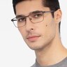 Caliber Brown MetalEyeglass Frames for Men from EyeBuyDirect