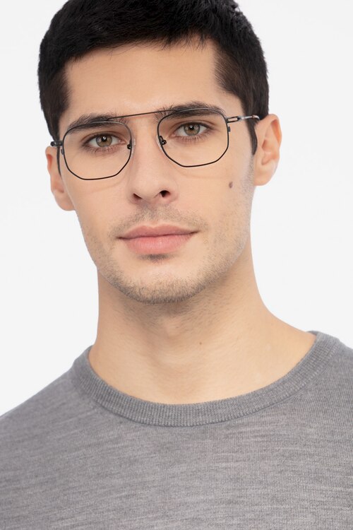 Cordon Black MetalEyeglass Frames for Men from EyeBuyDirect
