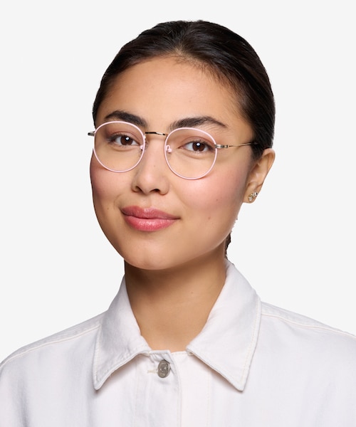 Wistful Matte Pink MetalEyeglass Frames for Women from EyeBuyDirect