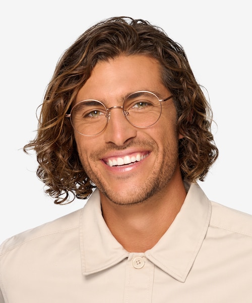 Synapse Rose Gold MetalEyeglass Frames for Men from EyeBuyDirect