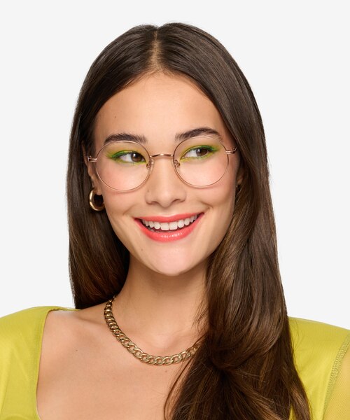 Synapse Rose Gold MetalEyeglass Frames for Women from EyeBuyDirect