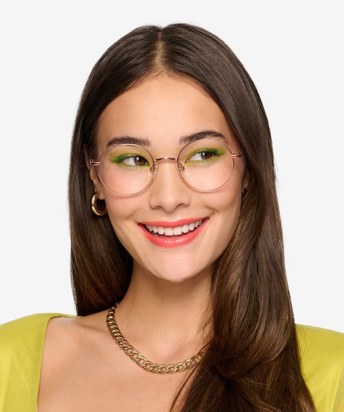 Synapse Rose Gold MetalEyeglass Frames for Women from EyeBuyDirect