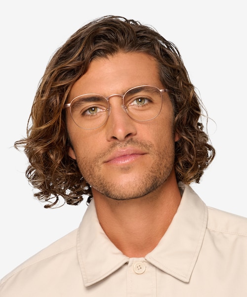 St Michel Rose Gold MetalEyeglass Frames for Men from EyeBuyDirect