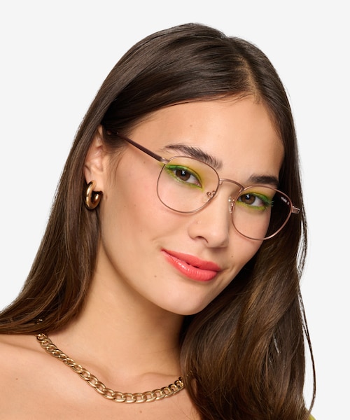 St Michel Rose Gold MetalEyeglass Frames for Women from EyeBuyDirect