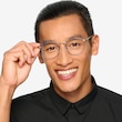 St Michel Frost Blue MetalEyeglass Frames for Men from EyeBuyDirect