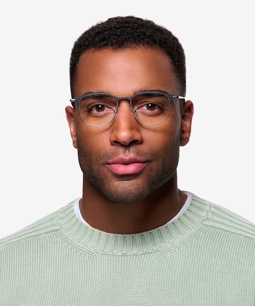 Cella Black MetalEyeglass Frames for Men from EyeBuyDirect