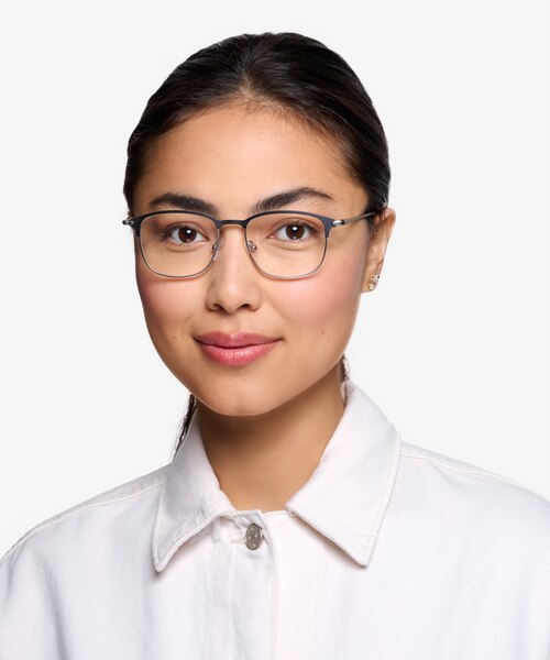 Cella Black MetalEyeglass Frames for Women from EyeBuyDirect