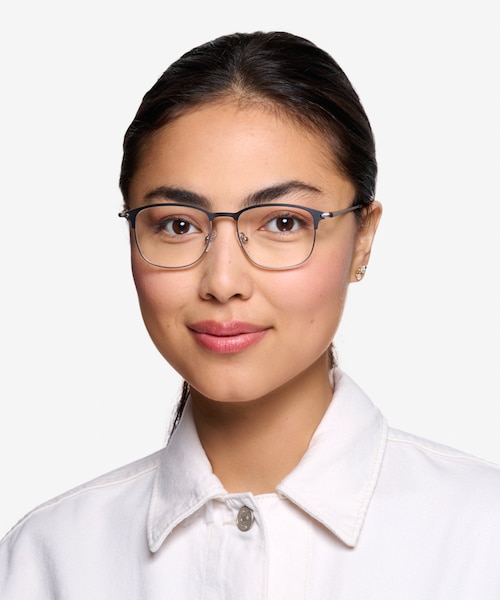 Cella Black MetalEyeglass Frames for Women from EyeBuyDirect