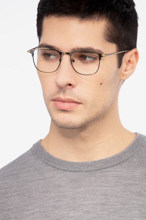 Cella Bronze MetalEyeglass Frames for Men from EyeBuyDirect