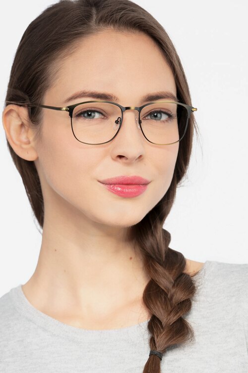 Cella Bronze MetalEyeglass Frames for Women from EyeBuyDirect