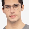 Izabel Gunmetal MetalEyeglass Frames for Men from EyeBuyDirect